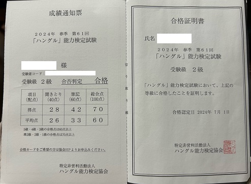 2024年(春季)_第61回_ハン検2級五回目の受験